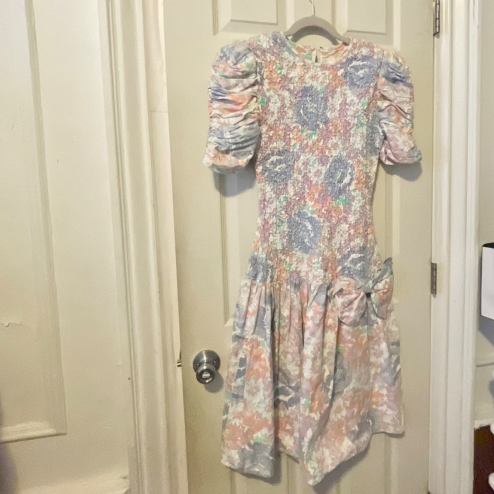 Yessica dress flare floral vintage 38 womens
